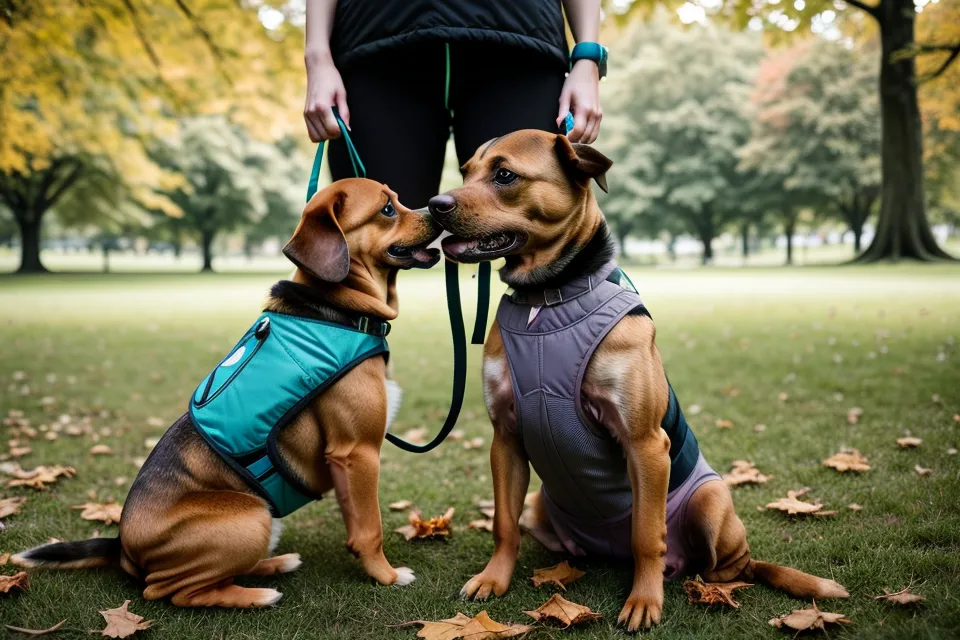 Nahaufnahme eines Hundes, der als Kooperationssignal sein Kinn in eine Hand legt.