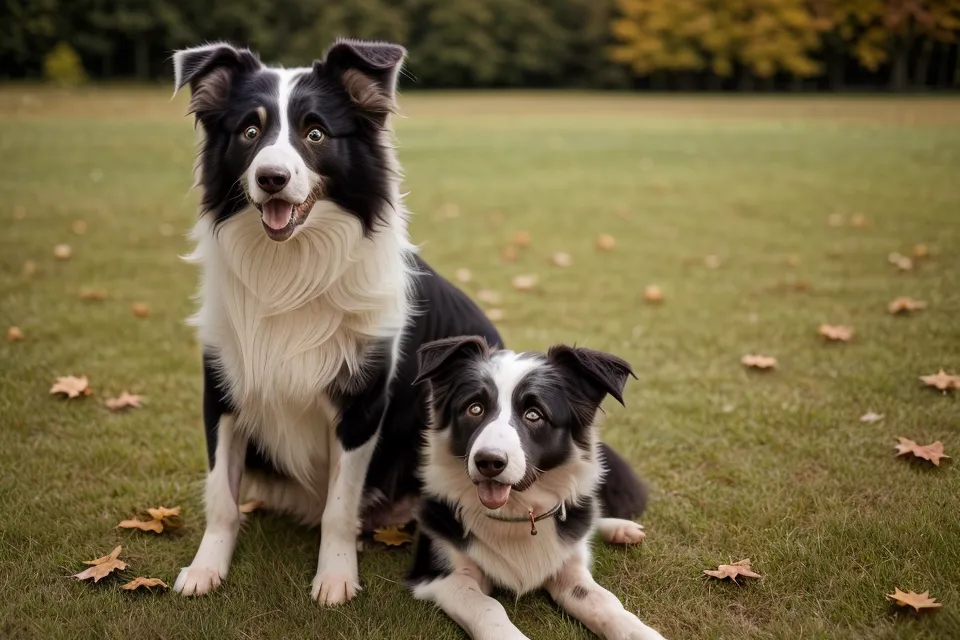 Demonstration von körpersprachlicher Begrenzung beim Hundetraining im Freien.