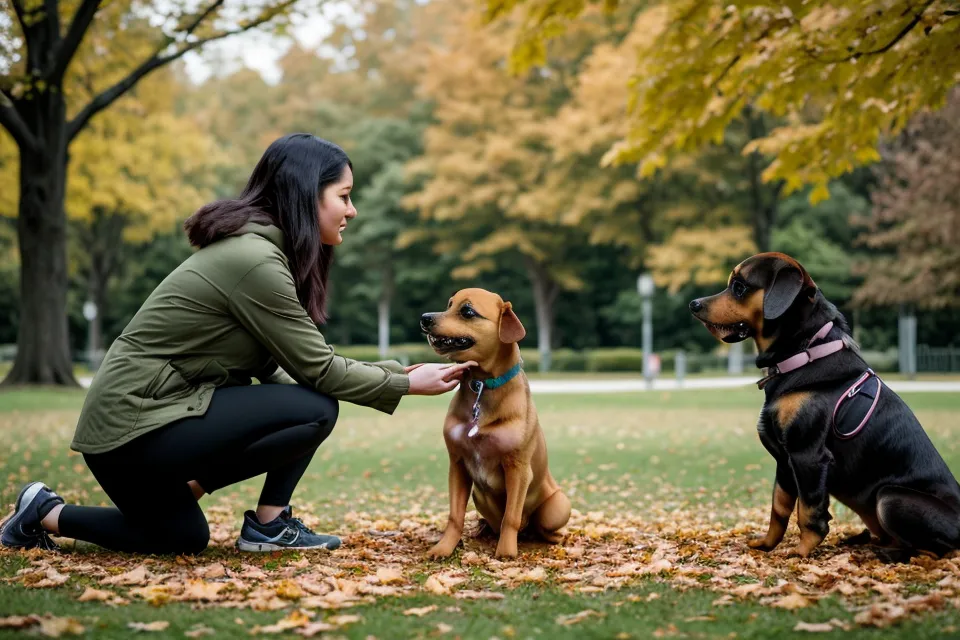Rückruf-Training im Hundetraining online: Border-Collie-Mix wartet aufmerksam auf das Rückrufsignal