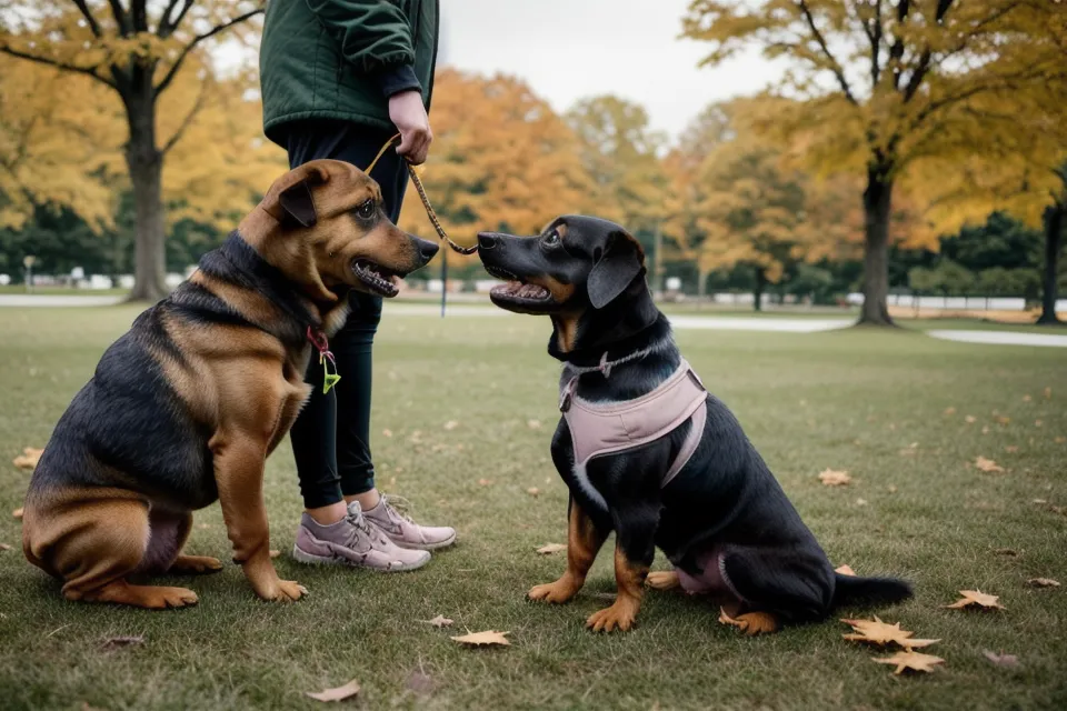 Online-Hundeschule im Test: Laptop mit Trickdogging-Kurs und Trainingsutensilien im Wohnzimmer